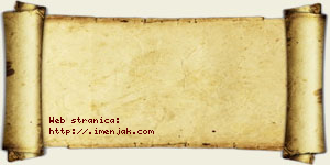 Jovana Topalović vizit kartica